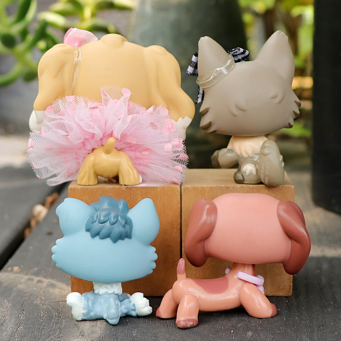 4 Pcs mini cat and dog Pack
