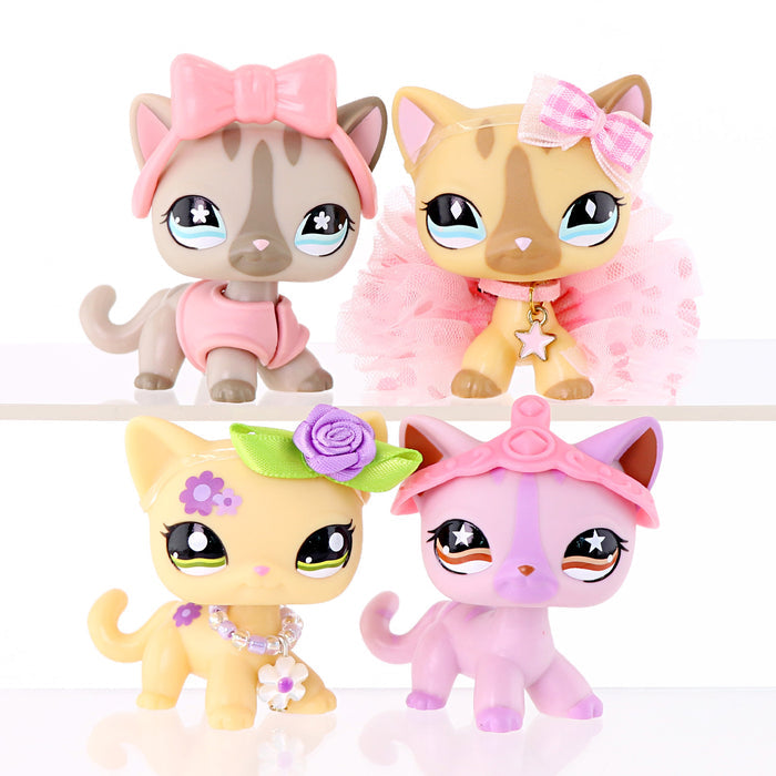 4 pcs mini shorthair cats