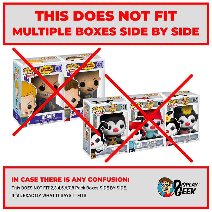 Pop Protector Multiple Boxes Side by Side Information - 0.60mm thick UV and Scratch Resistant Shield - Available on The Protector Guide App by Display Geek