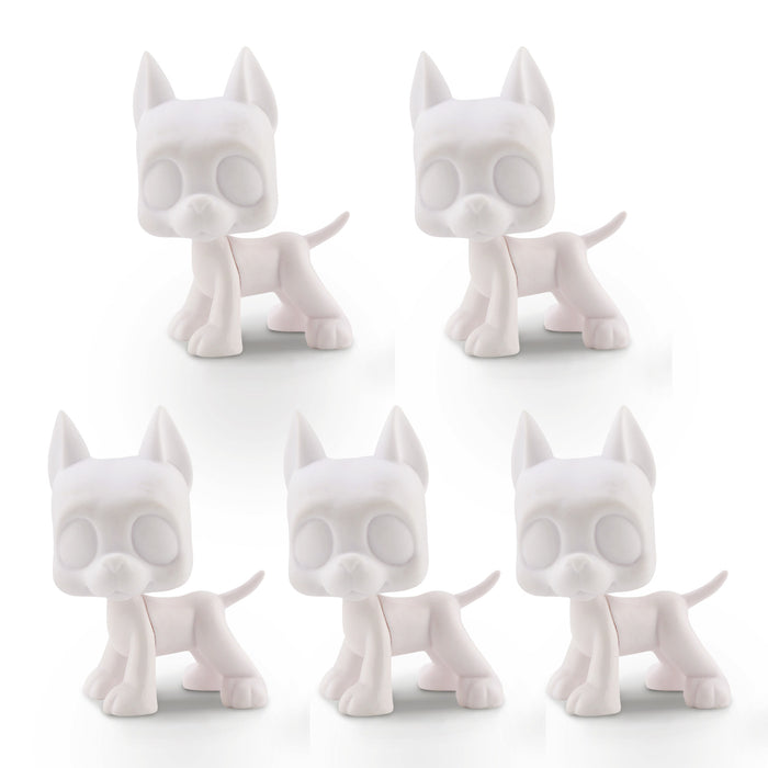 5 Pcs custom great dane white base pack