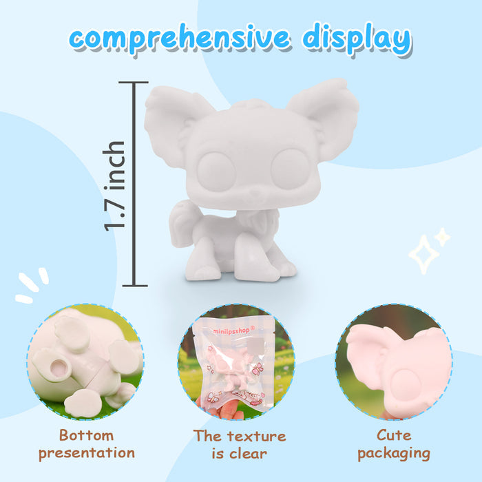 5 Pcs lps chihuahua white base pack