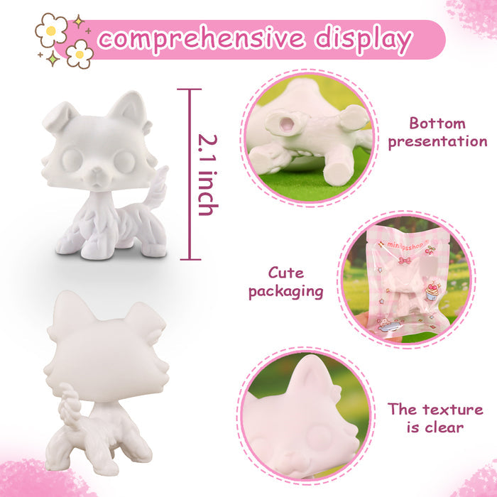 5 Pcs lps ear up collie white base pack
