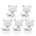 5 Pcs lps kitten white base pack
