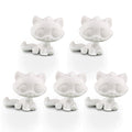 5 Pcs lps tabby bonbon cat white base pack