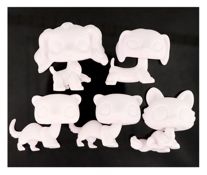 5 Pcs lps white blank base pack