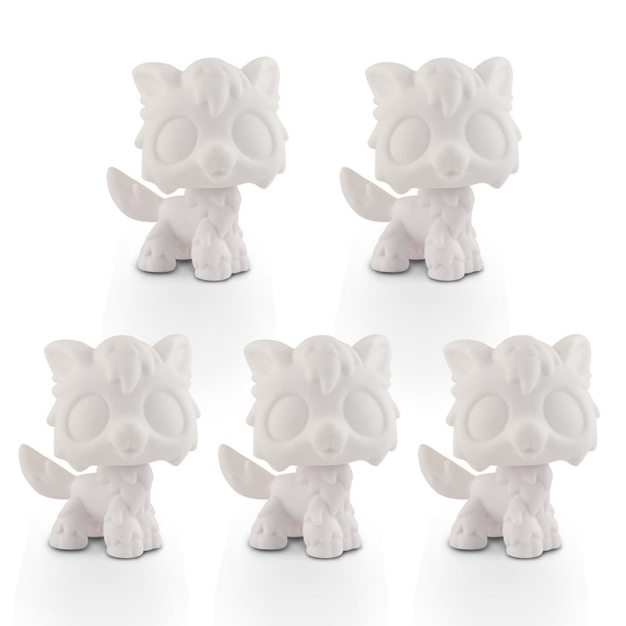 5 Pcs lps wolf white base pack