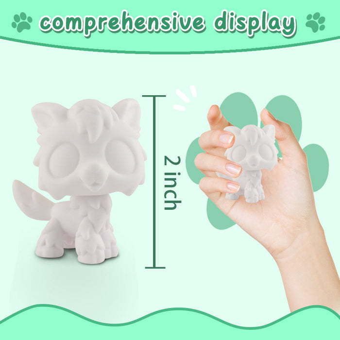 5 Pcs lps wolf white base pack