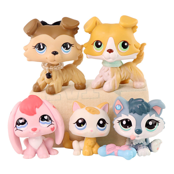 5 Pcs mini cat and dog Pack