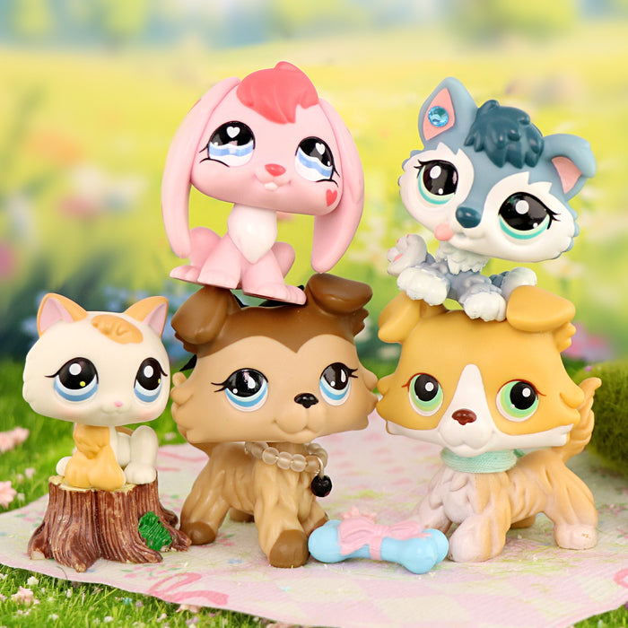 5 Pcs mini cat and dog Pack