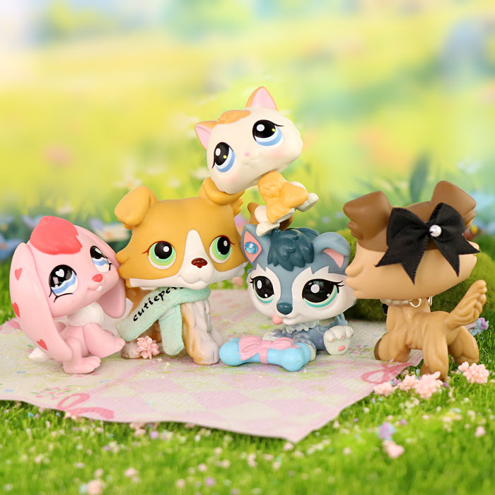 5 Pcs mini cat and dog Pack