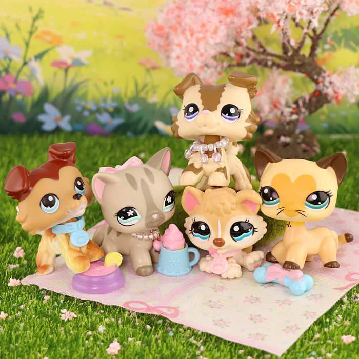 5 Pcs mini cat and dog Pack