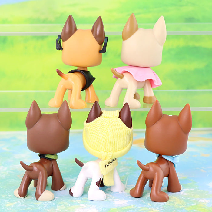 5 pcs mini great dane set