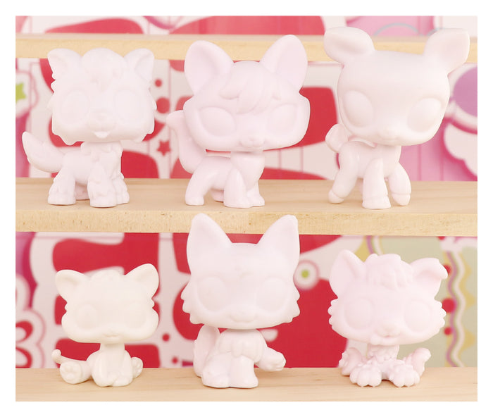 6 Pcs lps white base blank pack