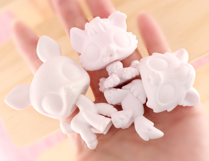 6 Pcs lps white base blank pack