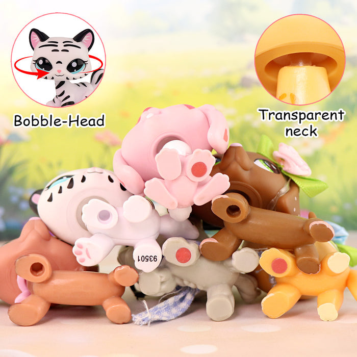 6 Pcs mini cat and dog Pack