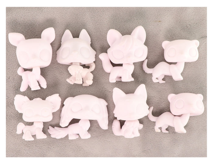8 Pcs lps white blank lot