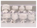 8 Pcs mini white base pack ( not bobble head)
