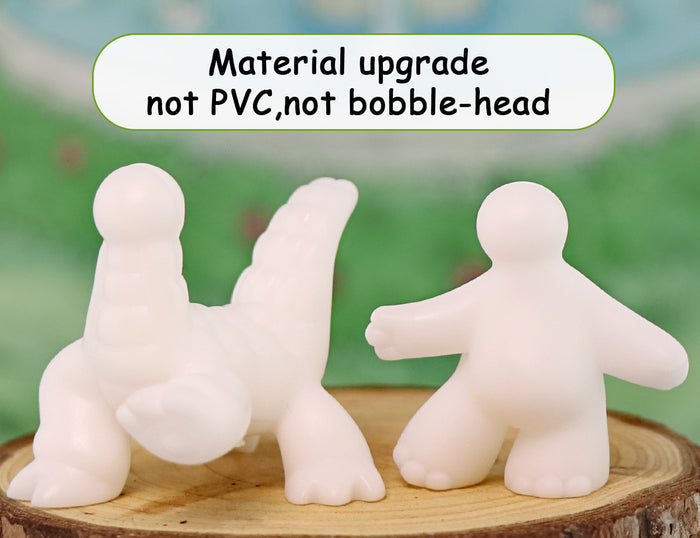 8 Pcs mini white base pack ( not bobble head)
