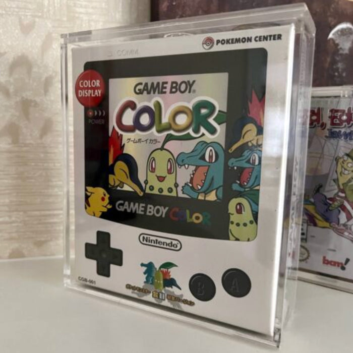 Acrylic Case for Nintendo Game Boy Color Original Video Game Console Box, 4mm thick, UV Resistant & Magnetic Slide Bottom