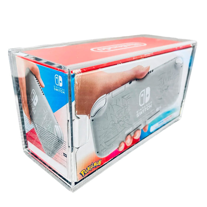 Acrylic Case for NINTENDO SWITCH LITE Video Game Console Box 4mm thick, UV & Slide Bottom on The Pop Protector Guide by Display Geek