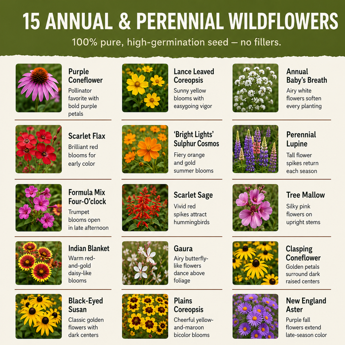 Alabama Blend, Wildflower Seed