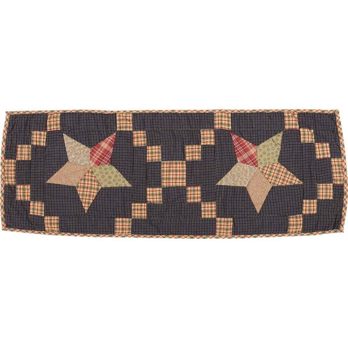 Arlington Runner Quilted Patchwork Star 13x36 - The Village Country Store