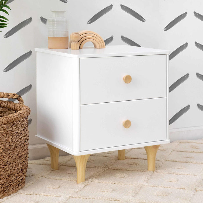 Babyletto Nightstands White / Natural Babyletto Lolly Nightstand with USB Port