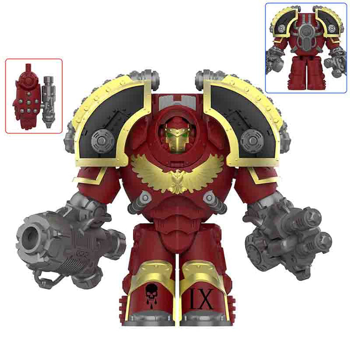 Blood Angels Saturnine Terminator Big Figure (Warhammer 40,000) - Custom Building Blocks Mini Figures Compatible with Brick Building System