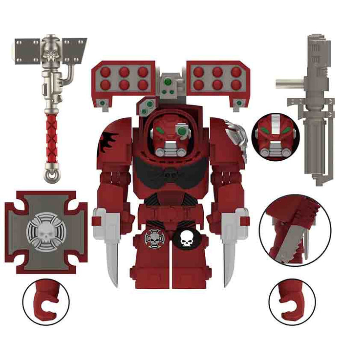 Blood Angels Terminator Big Figure (Warhammer 40,000) - Custom Building Blocks Mini Figures Compatible with Brick Building System