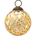 BLOWOUT (20 PACK) 3" Gold Joy Mercury Disco Ball Glass Ornament Christmas Tree Decoration