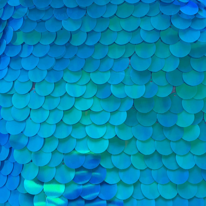 Blue Unicorn Sequins Backdrop