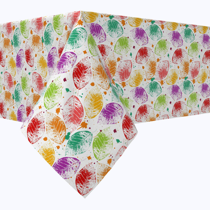 Bold Autumn Leaves & Paint Splatter Tablecloths