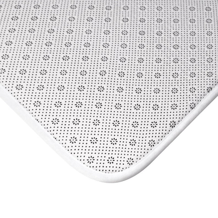 Bold Red Petals Starburst | Floor Mat with Memory Foam - MAT28