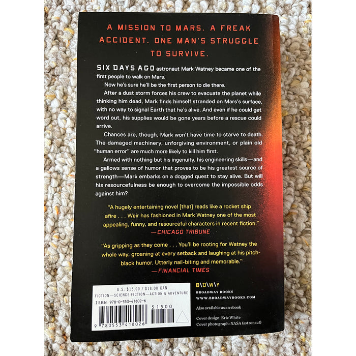 Book The Martian by Andy Weir