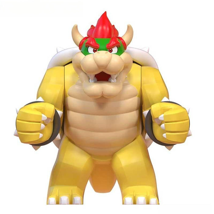 Bowser Big Size (The Super Mario Bros.) - Custom Building Blocks Mini Figures Compatible with Brick Building System