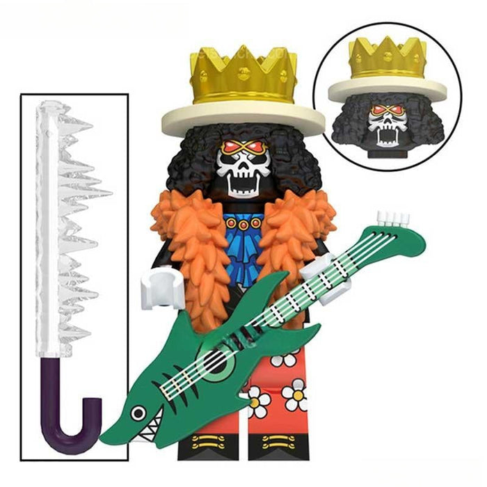 Brook #1 (One Piece) - Custom Building Blocks Mini Figures Compatible with Brick Building System