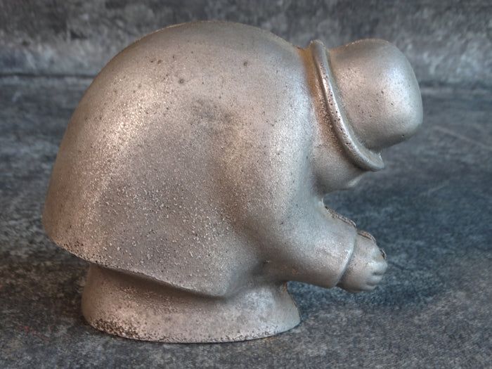 Brother Can You Spare A Dime Bank 1930s Cast Aluminum A2632