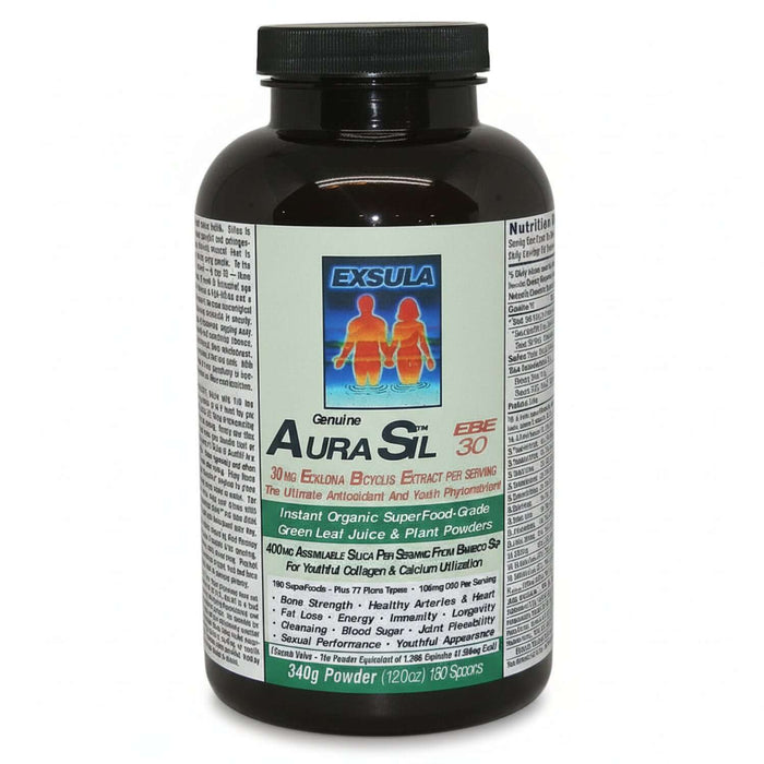 Aura SL product bottle featuring Metabolic Pacing and Sustainable Fat Utilization Support 340g powder for weight loss.