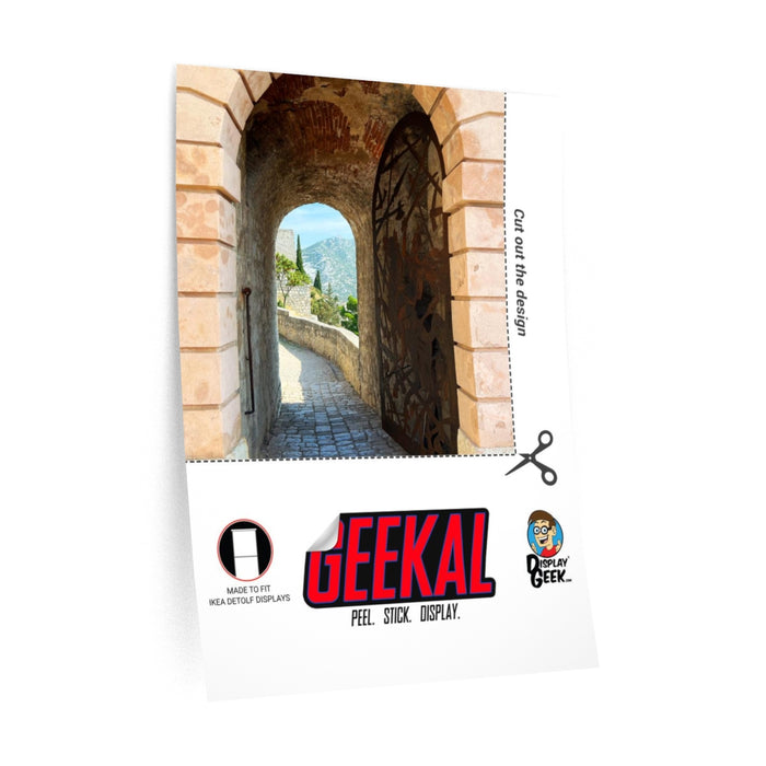 Castle Doorway Themed 15 x 15 Background Decals for IKEA Detolf Displays
