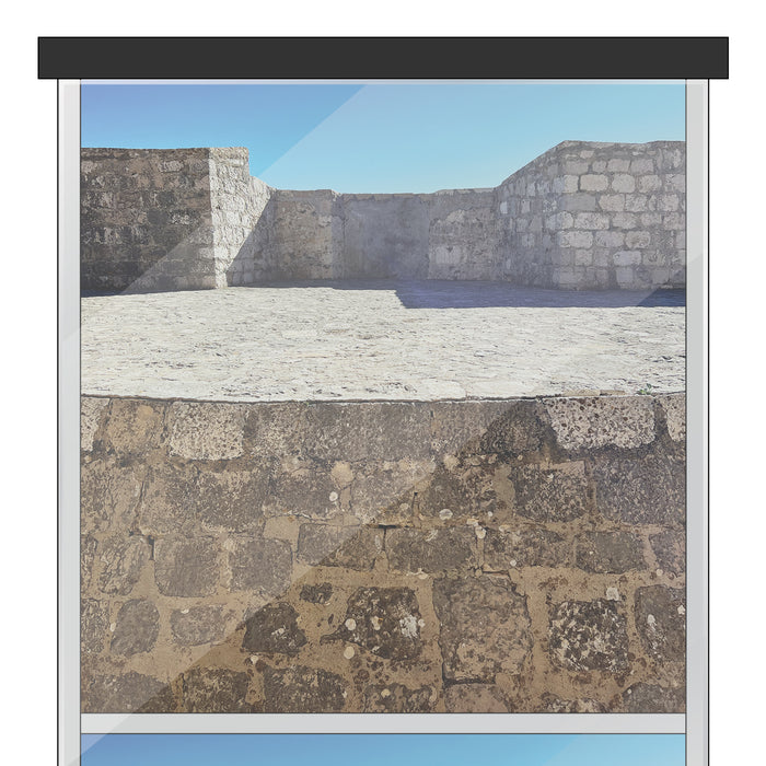 Castle Stone Themed 15 x 15 Background Decals for IKEA Detolf Displays
