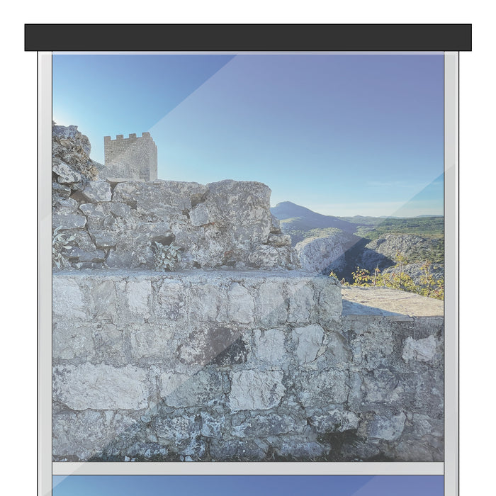 Castle View Themed 15 x 15 Background Decals for IKEA Detolf Displays