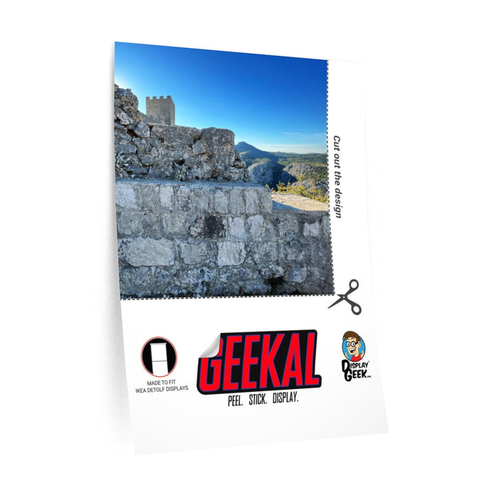 Castle View Themed 15 x 15 Background Decals for IKEA Detolf Displays