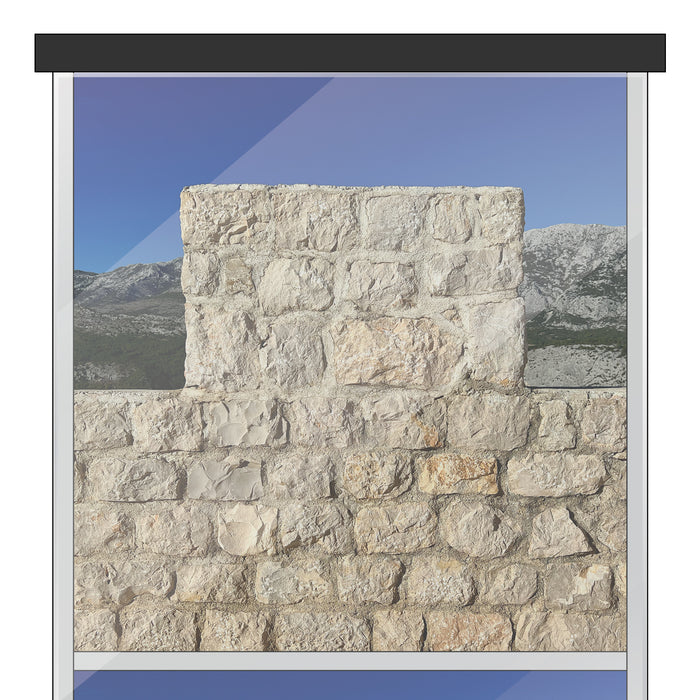 Castle Wall Themed 15 x 15 Background Decals for IKEA Detolf Displays
