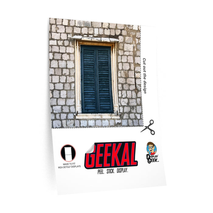 Castle Window Themed 15 x 15 Background Decals for IKEA Detolf Displays