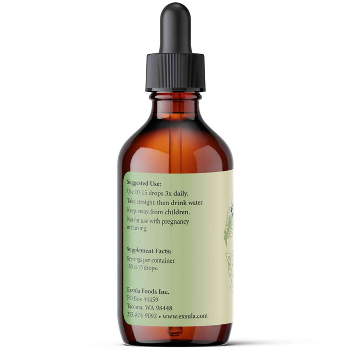 Cell-Ease Support cellular support supplement in an amber bottle with a dropper, featuring usage and supplement facts.