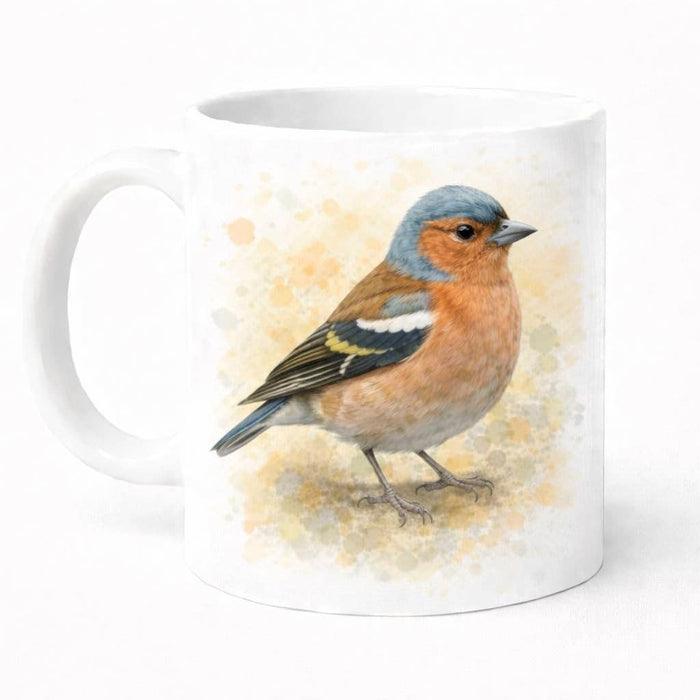 Chaffinch Watercolour Ceramic Coffee Mug 11 Oz Safe