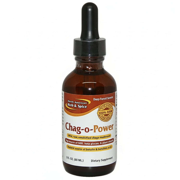 Chag-o-Power - Chaga for Energy liquid supplement, featuring wild-source Chaga mushroom for natural energy boost.