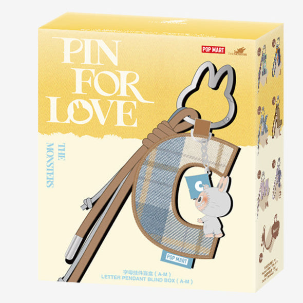 [CHOOSE YOUR LETTERS OPTION!] POPMART Pin for Love Series- Letter PENDANT Blind Box