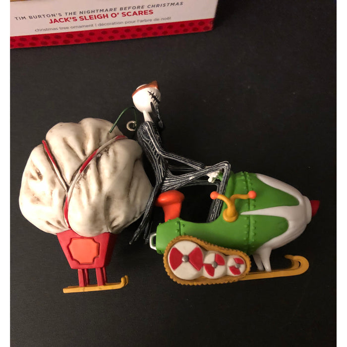 Christmas Ornament of Jack Skellington Sleigh
