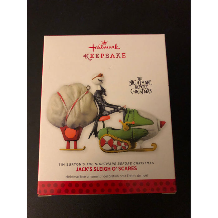 Christmas Ornament of Jack Skellington Sleigh